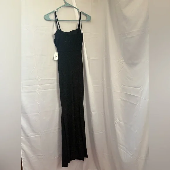 Windsor Black Glitter Bodycon Maxi Dress - Picture 5 of 6